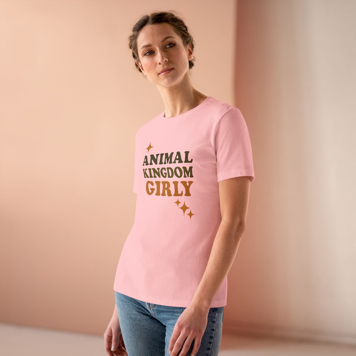 Nature's Girly Women's Cotton Tee, Cute T-Shirt, Nature Lover Shirt, Gift for Wildlife Enthusiasts, Casual Outfit