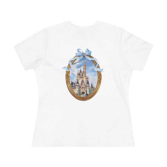 Magical Castle Women's Cotton Tee, Theme Park-inspired T-shirt, Fairytale Shirt, Gift for Her, Cozy Casual Wear