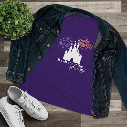 Women's Fireworks Magic Tee, Comfortable Cotton T-Shirt, Perfect for Theme Parks, Casual Wear, Summer Fun, Fireworks
