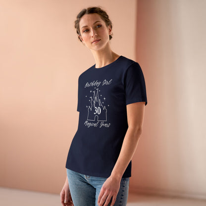 Magical 30th Birthday Girl Tee | Fun Cotton Shirt for Celebrations, Castle Lover Tee, Birthday Gift, Party Outfit, Casual Wear, Gift for Her
