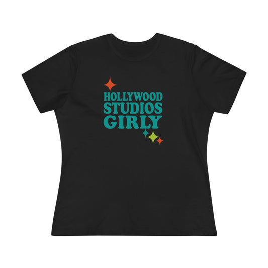 Hollywood Girly Cotton Tee, Casual Women’s Shirt, Summer Outfit, Girly T-shirt, Travel Fashion Top
