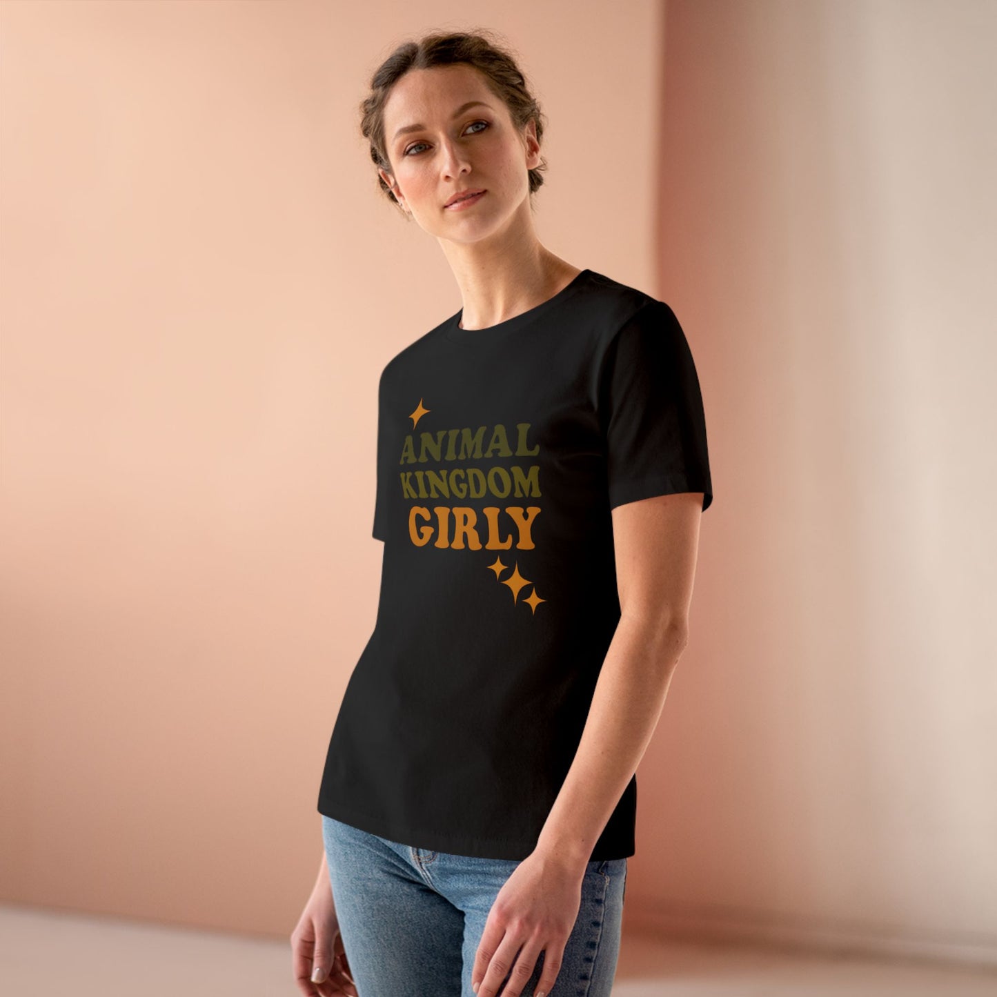 Nature's Girly Women's Cotton Tee, Cute T-Shirt, Nature Lover Shirt, Gift for Wildlife Enthusiasts, Casual Outfit