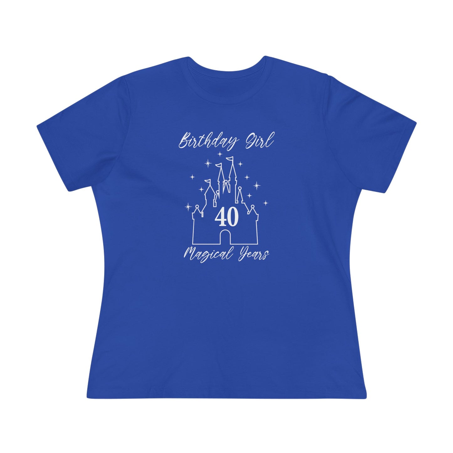 Magical 40th Birthday Girl Tee | Fun Cotton Shirt for Celebrations, Castle Lover Tee, Birthday Gift, Party Outfit, Casual Wear, Gift for Her