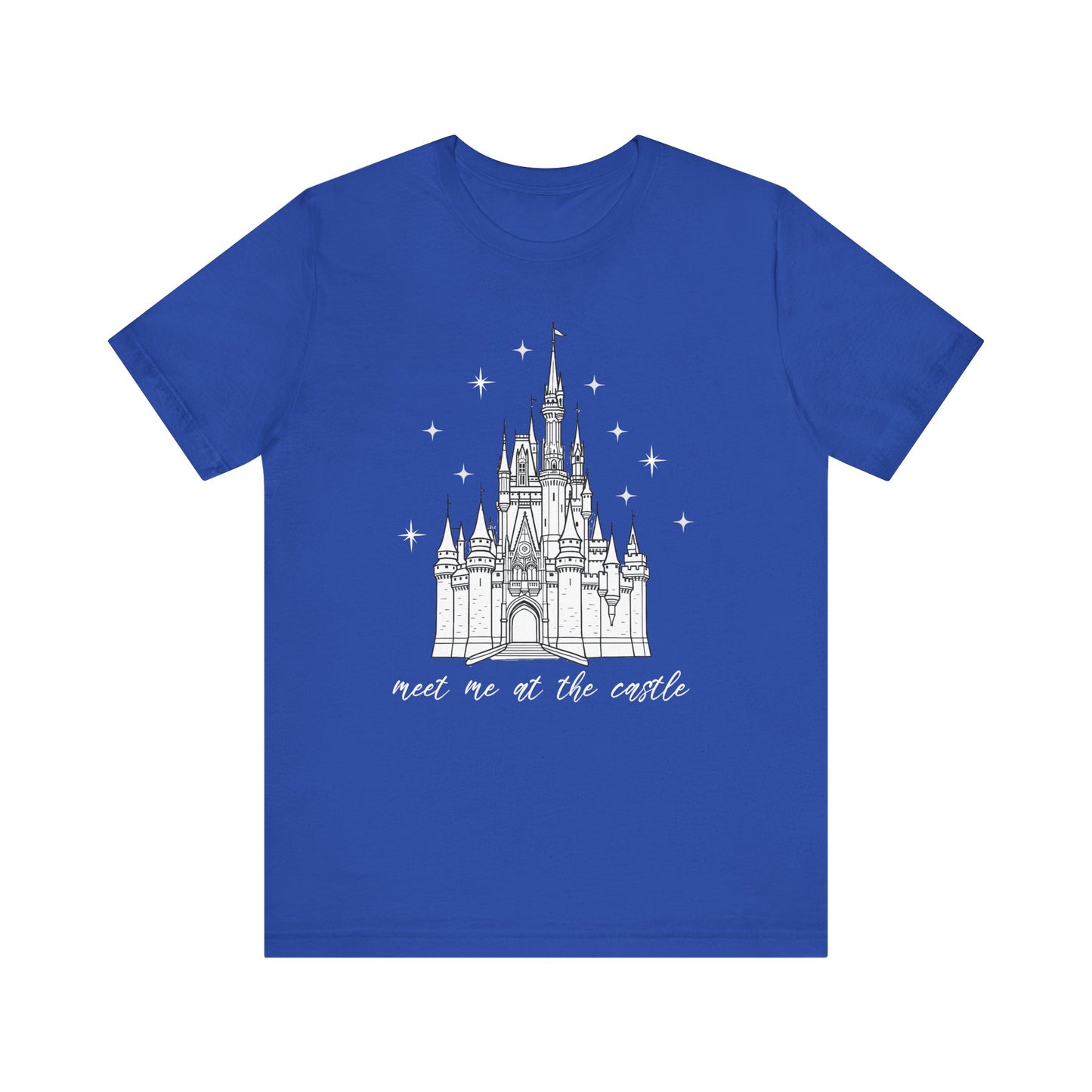 Magical Castle Tee - Meet Me by the Castle Graphic, Unisex Short Sleeve, Ideal for Theme Park Lovers, Gift for Adults, Dreamy Theme