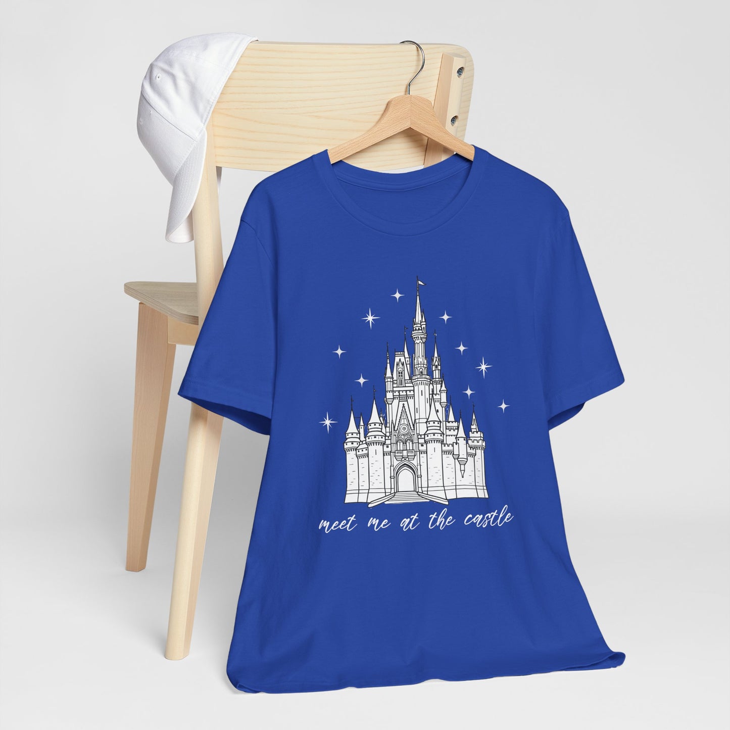 Magical Castle Tee - Meet Me by the Castle Graphic, Unisex Short Sleeve, Ideal for Theme Park Lovers, Gift for Adults, Dreamy Theme