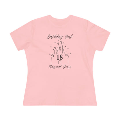 Magical 18th Birthday Girl Tee | Fun Cotton Shirt for Celebrations, Castle Lover Tee, Birthday Gift, Party Outfit, Casual Wear, Gift for Her