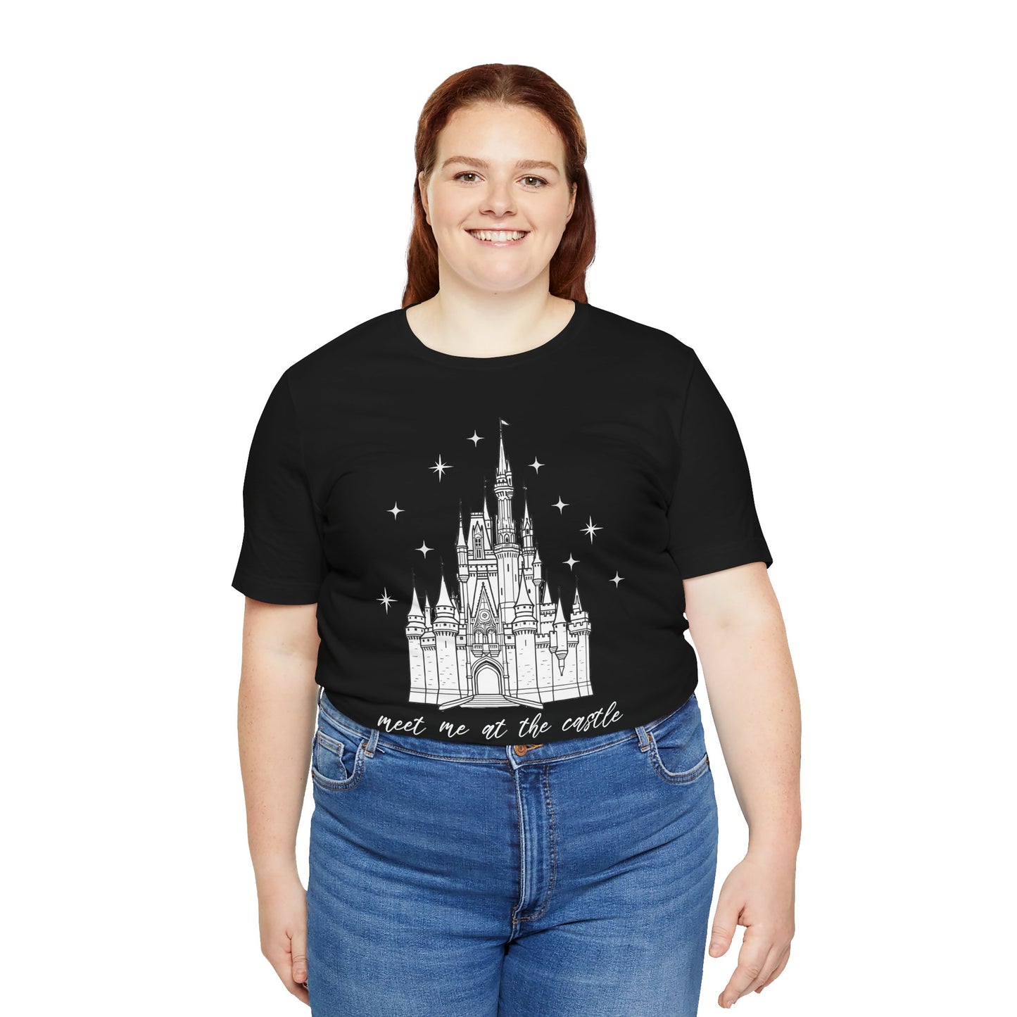 Magical Castle Tee - Meet Me by the Castle Graphic, Unisex Short Sleeve, Ideal for Theme Park Lovers, Gift for Adults, Dreamy Theme