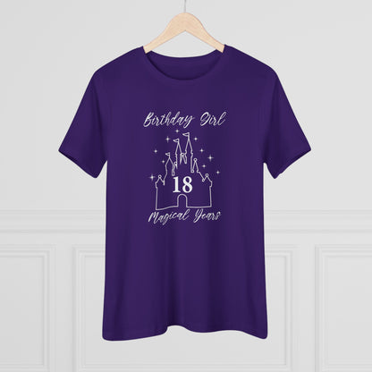 Magical 18th Birthday Girl Tee | Fun Cotton Shirt for Celebrations, Castle Lover Tee, Birthday Gift, Party Outfit, Casual Wear, Gift for Her