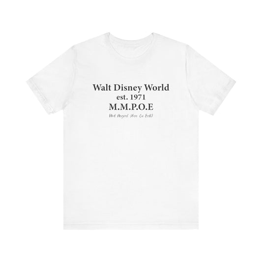 Theme Park Est. 1971 T-Shirt, Unisex Tee, Theme Park Apparel, Travel Souvenir, Family Vacation Shirt
