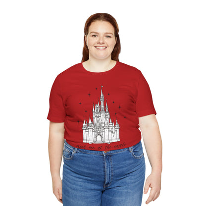 Magical Castle Tee - Meet Me by the Castle Graphic, Unisex Short Sleeve, Ideal for Theme Park Lovers, Gift for Adults, Dreamy Theme