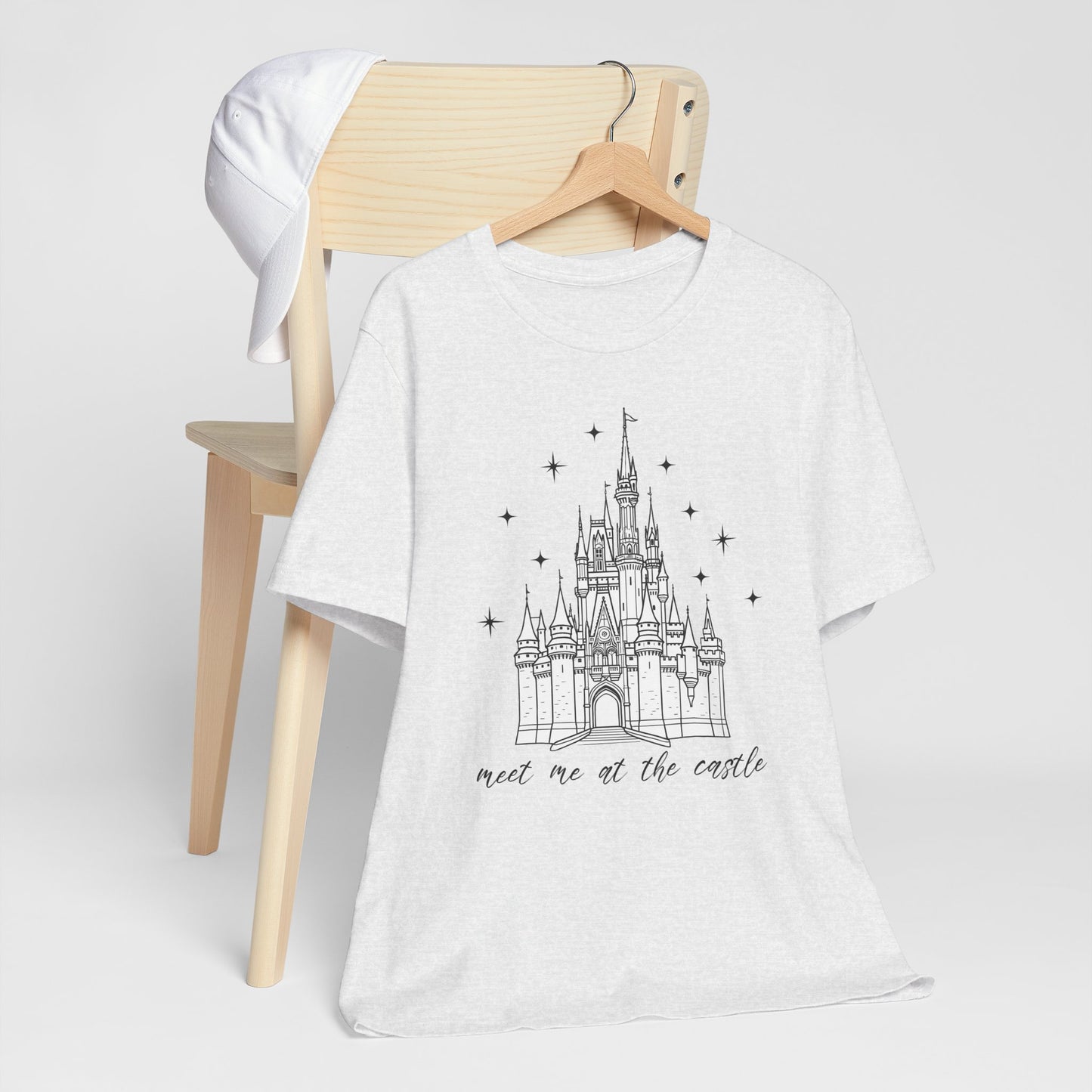 Magical Castle Tee - Meet Me by the Castle Graphic, Unisex Short Sleeve, Ideal for Theme Park Lovers, Gift for Adults, Dreamy Theme