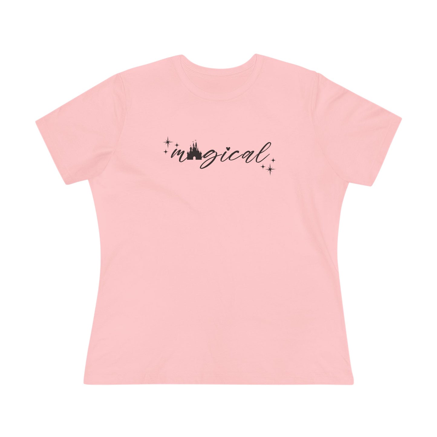 Magical Castle Women's Cotton Tee - Enchanting, Comfortable Top, Gift for Her, Casual Wear, Cute Graphic Shirt, Everyday Style