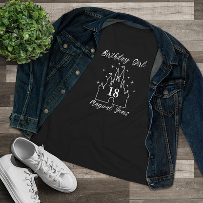 Magical 18th Birthday Girl Tee | Fun Cotton Shirt for Celebrations, Castle Lover Tee, Birthday Gift, Party Outfit, Casual Wear, Gift for Her