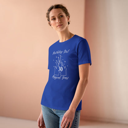 Magical 30th Birthday Girl Tee | Fun Cotton Shirt for Celebrations, Castle Lover Tee, Birthday Gift, Party Outfit, Casual Wear, Gift for Her