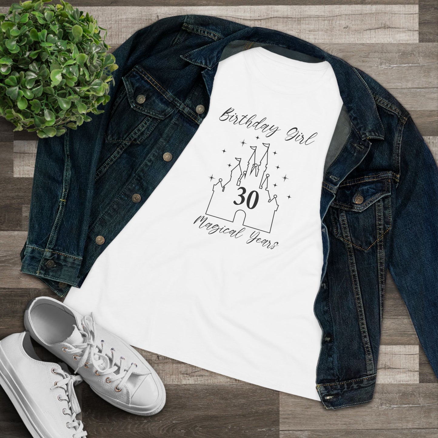 Magical 30th Birthday Girl Tee | Fun Cotton Shirt for Celebrations, Castle Lover Tee, Birthday Gift, Party Outfit, Casual Wear, Gift for Her