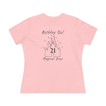 Magical 21st Birthday Girl Tee | Fun Cotton Shirt for Celebrations, Castle Lover Tee, Birthday Gift, Party Outfit, Casual Wear, Gift for Her