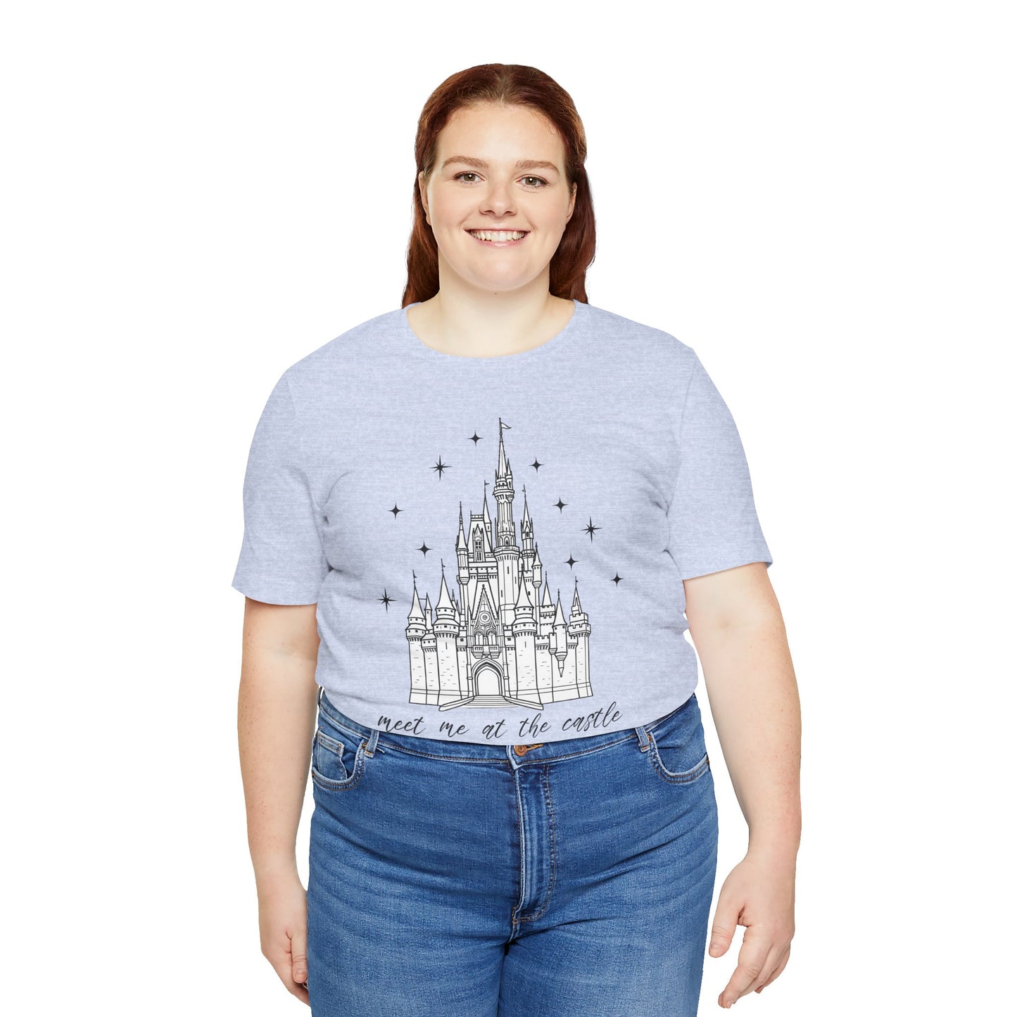 Magical Castle Tee - Meet Me by the Castle Graphic, Unisex Short Sleeve, Ideal for Theme Park Lovers, Gift for Adults, Dreamy Theme