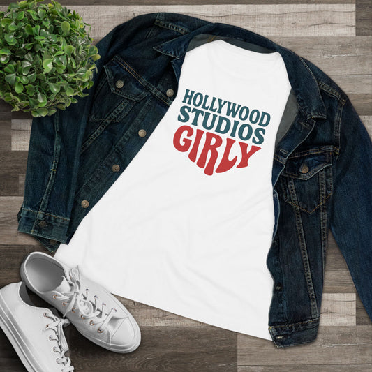 Hollywood Girly Tee, Vintage Graphic T-Shirt, Women's Casual Top, Gift for Her, Summer Fashion