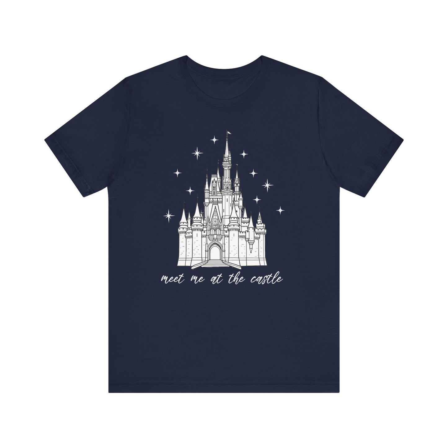 Magical Castle Tee - Meet Me by the Castle Graphic, Unisex Short Sleeve, Ideal for Theme Park Lovers, Gift for Adults, Dreamy Theme