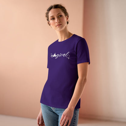 Magical Castle Women's Cotton Tee - Enchanting, Comfortable Top, Gift for Her, Casual Wear, Cute Graphic Shirt, Everyday Style