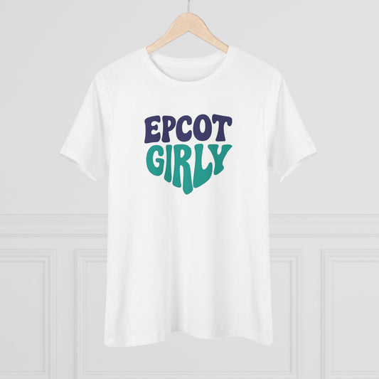 Around the World Girly Women's Cotton Tee | Theme Park Inspired T-Shirt | Perfect for Theme Park Trips, Casual Wear, Gifts, Summer Outfits