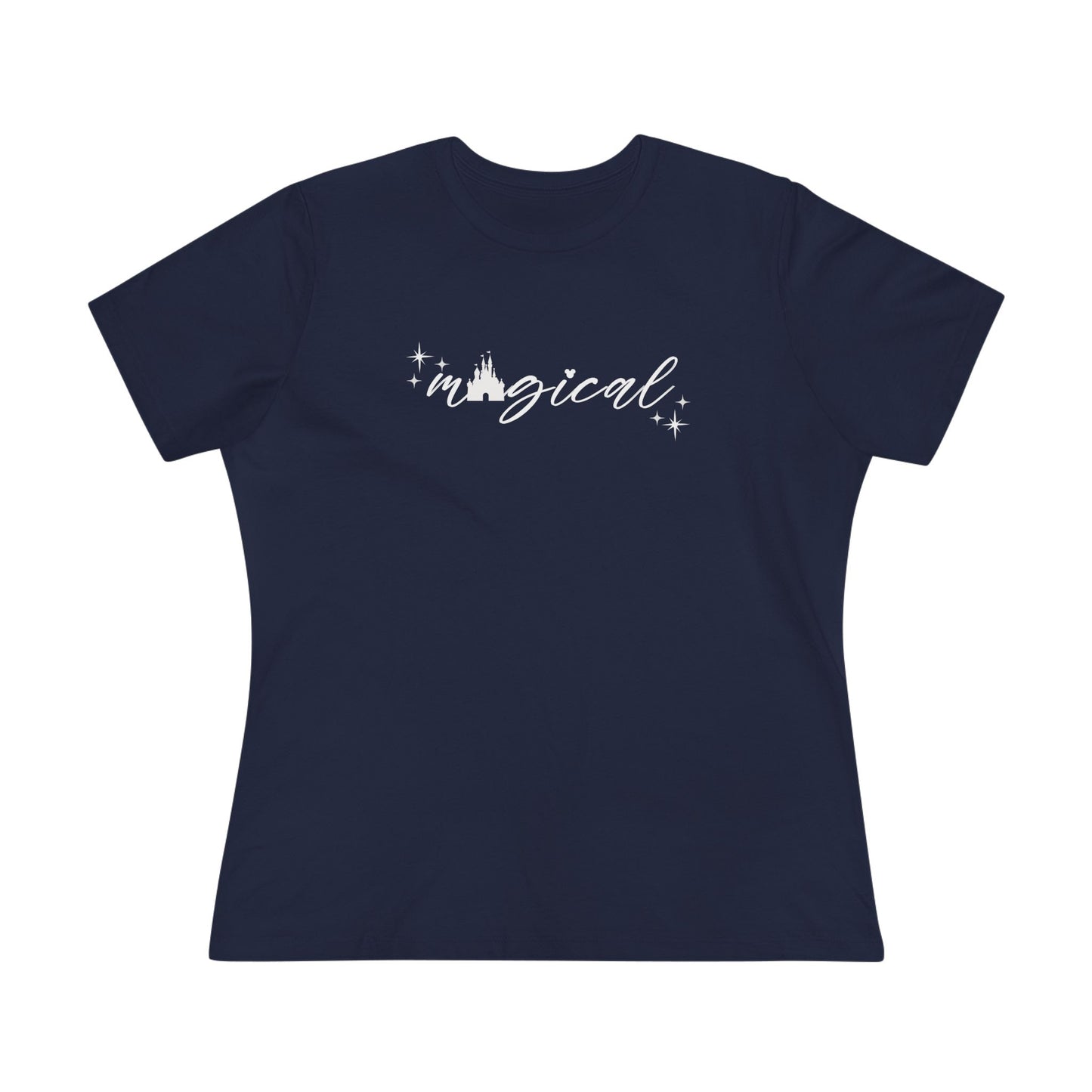 Magical Castle Women's Cotton Tee - Enchanting, Comfortable Top, Gift for Her, Casual Wear, Cute Graphic Shirt, Everyday Style