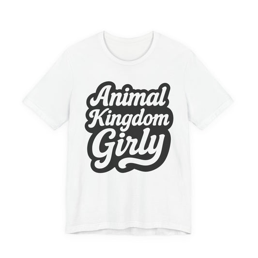 Nature's Kingdom Girly T-Shirt | Fun Graphic Tee for Wildlife Lovers, Perfect Gift for Zoo Visits & Casual Outings, Cute Animal Design