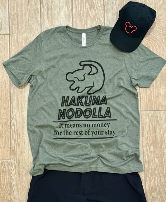Hakuna Nodolla Tee - Fun Unisex Short Sleeve Shirt, Perfect for Animal Lovers, Travel Enthusiasts, Gift for Friends, Casual Wear