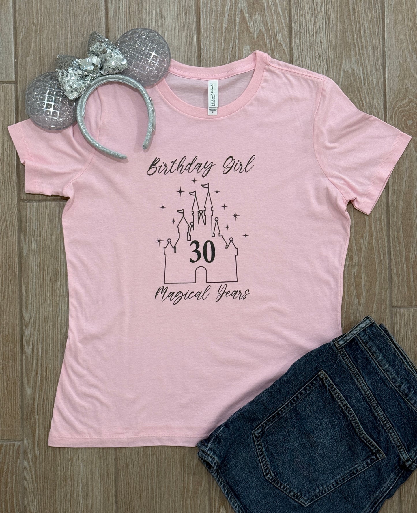 Magical 30th Birthday Girl Tee | Fun Cotton Shirt for Celebrations, Castle Lover Tee, Birthday Gift, Party Outfit, Casual Wear, Gift for Her