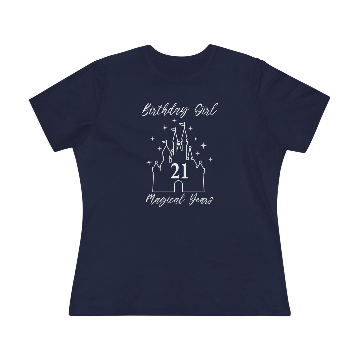 Magical 21st Birthday Girl Tee | Fun Cotton Shirt for Celebrations, Castle Lover Tee, Birthday Gift, Party Outfit, Casual Wear, Gift for Her