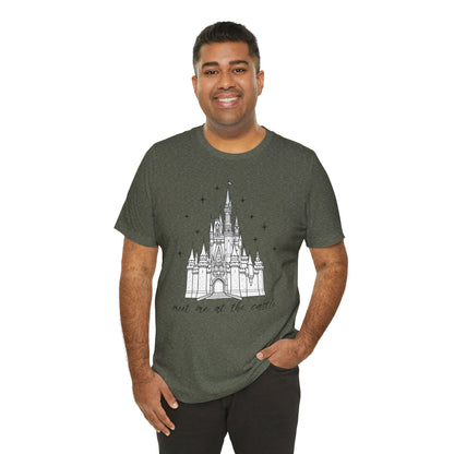 Magical Castle Tee - Meet Me by the Castle Graphic, Unisex Short Sleeve, Ideal for Theme Park Lovers, Gift for Adults, Dreamy Theme
