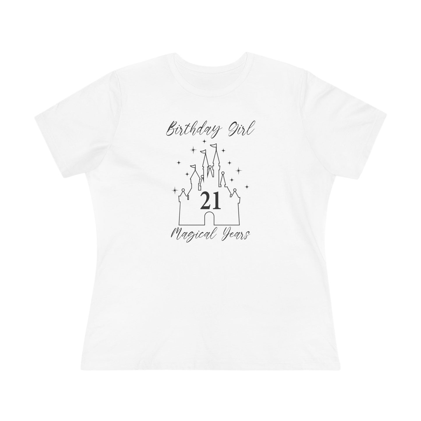 Magical 21st Birthday Girl Tee | Fun Cotton Shirt for Celebrations, Castle Lover Tee, Birthday Gift, Party Outfit, Casual Wear, Gift for Her