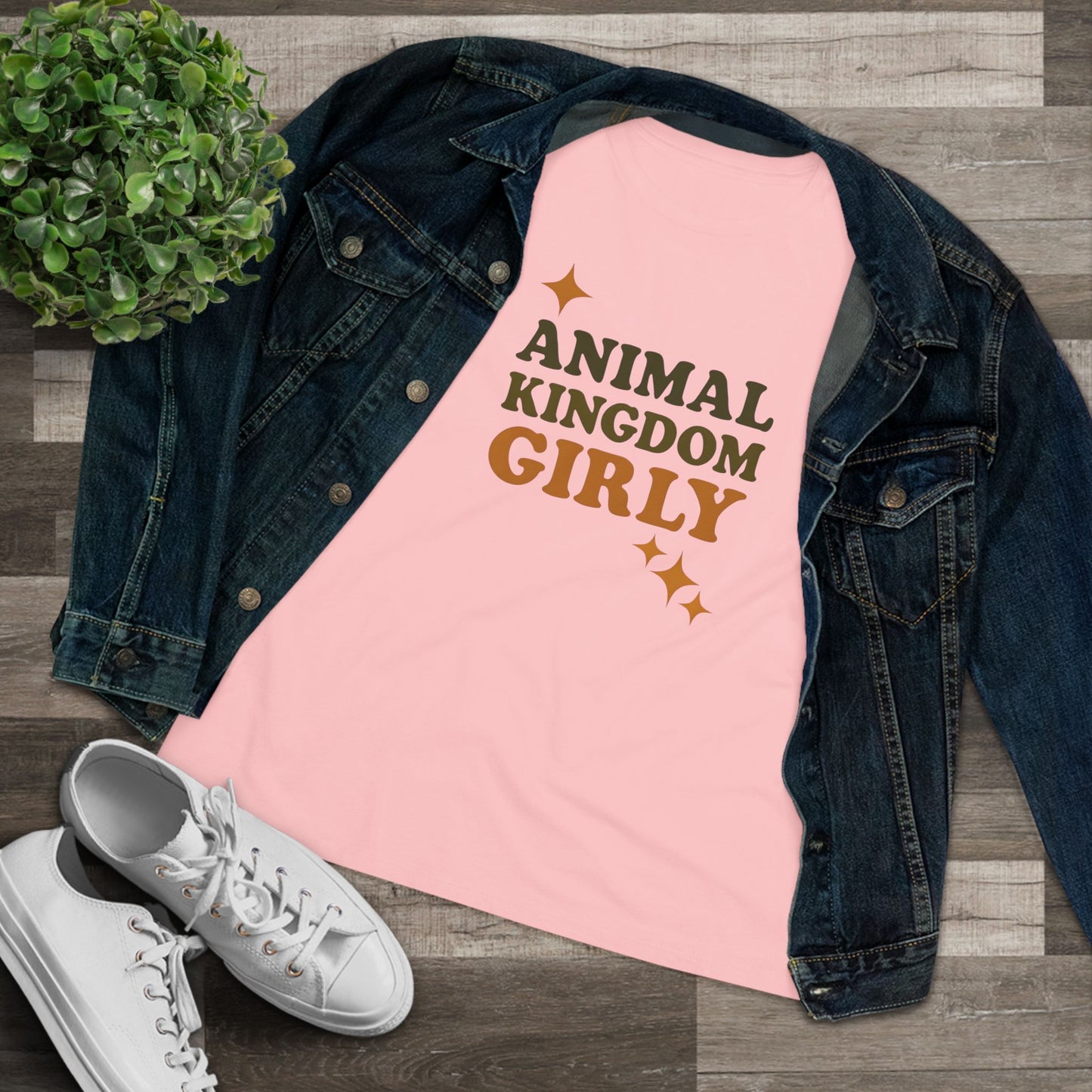 Nature's Girly Women's Cotton Tee, Cute T-Shirt, Nature Lover Shirt, Gift for Wildlife Enthusiasts, Casual Outfit