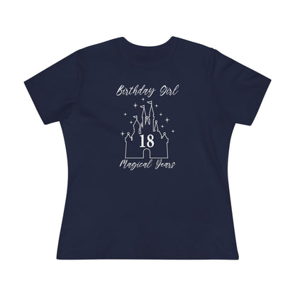 Magical 18th Birthday Girl Tee | Fun Cotton Shirt for Celebrations, Castle Lover Tee, Birthday Gift, Party Outfit, Casual Wear, Gift for Her