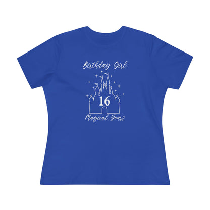 Magical 16th Birthday Girl Tee | Fun Cotton Shirt for Celebrations, Birthday Gift, Party Outfit, Casual Wear, Castle Lover Tee