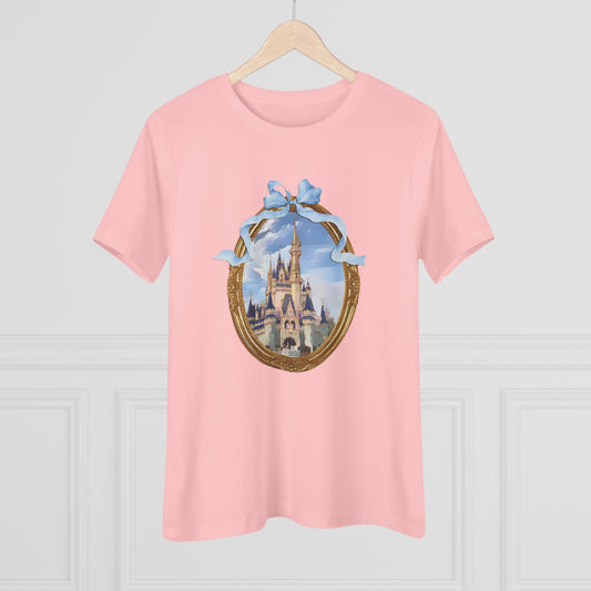 Magical Castle Women's Cotton Tee, Theme Park-inspired T-shirt, Fairytale Shirt, Gift for Her, Cozy Casual Wear