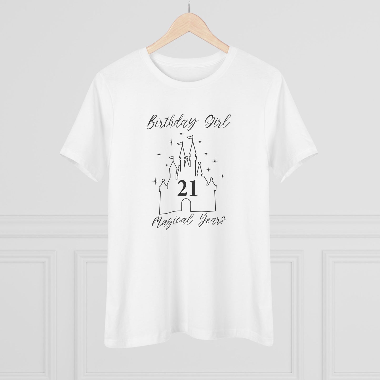 Magical 21st Birthday Girl Tee | Fun Cotton Shirt for Celebrations, Castle Lover Tee, Birthday Gift, Party Outfit, Casual Wear, Gift for Her