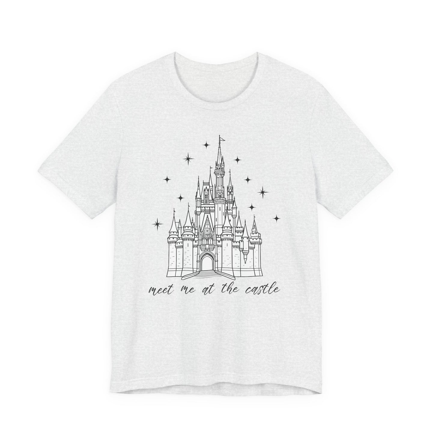 Magical Castle Tee - Meet Me by the Castle Graphic, Unisex Short Sleeve, Ideal for Theme Park Lovers, Gift for Adults, Dreamy Theme