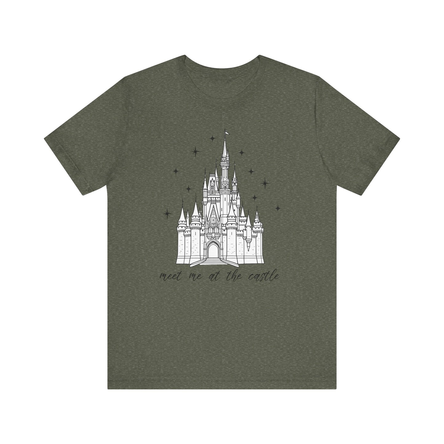 Magical Castle Tee - Meet Me by the Castle Graphic, Unisex Short Sleeve, Ideal for Theme Park Lovers, Gift for Adults, Dreamy Theme