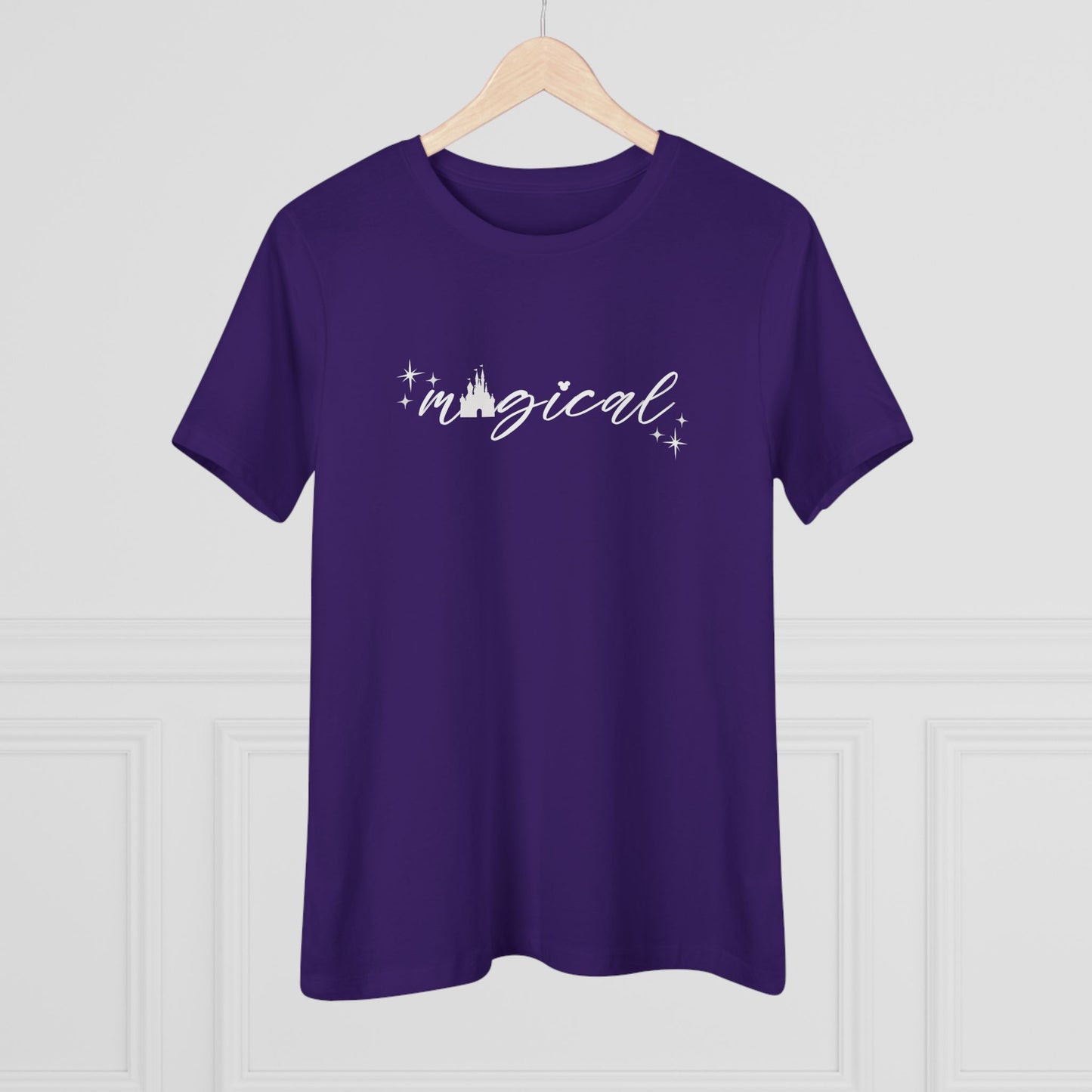 Magical Castle Women's Cotton Tee - Enchanting, Comfortable Top, Gift for Her, Casual Wear, Cute Graphic Shirt, Everyday Style