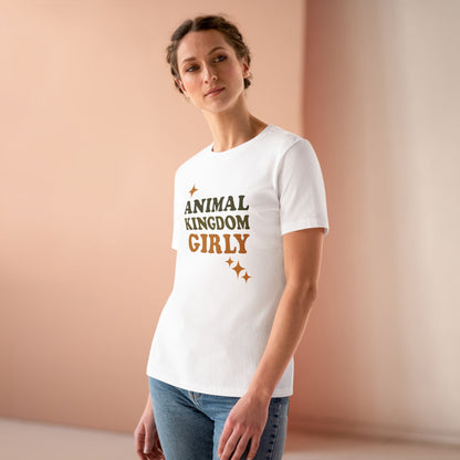 Nature's Girly Women's Cotton Tee, Cute T-Shirt, Nature Lover Shirt, Gift for Wildlife Enthusiasts, Casual Outfit