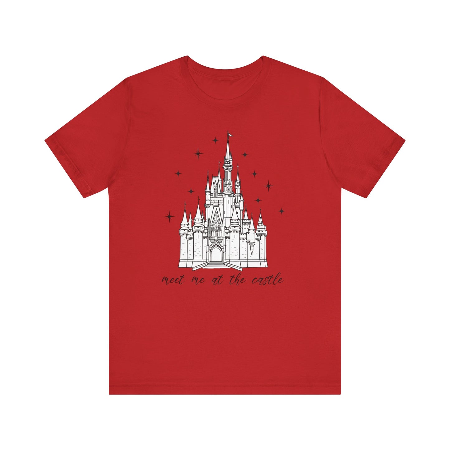 Magical Castle Tee - Meet Me by the Castle Graphic, Unisex Short Sleeve, Ideal for Theme Park Lovers, Gift for Adults, Dreamy Theme