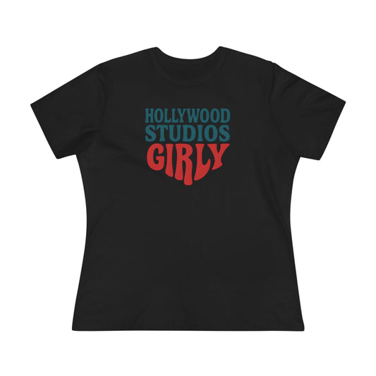 Hollywood Girly Tee, Vintage Graphic T-Shirt, Women's Casual Top, Gift for Her, Summer Fashion