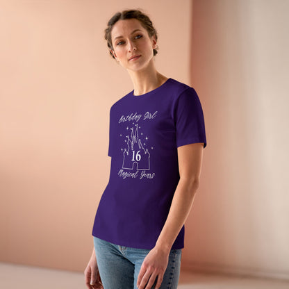 Magical 16th Birthday Girl Tee | Fun Cotton Shirt for Celebrations, Birthday Gift, Party Outfit, Casual Wear, Castle Lover Tee