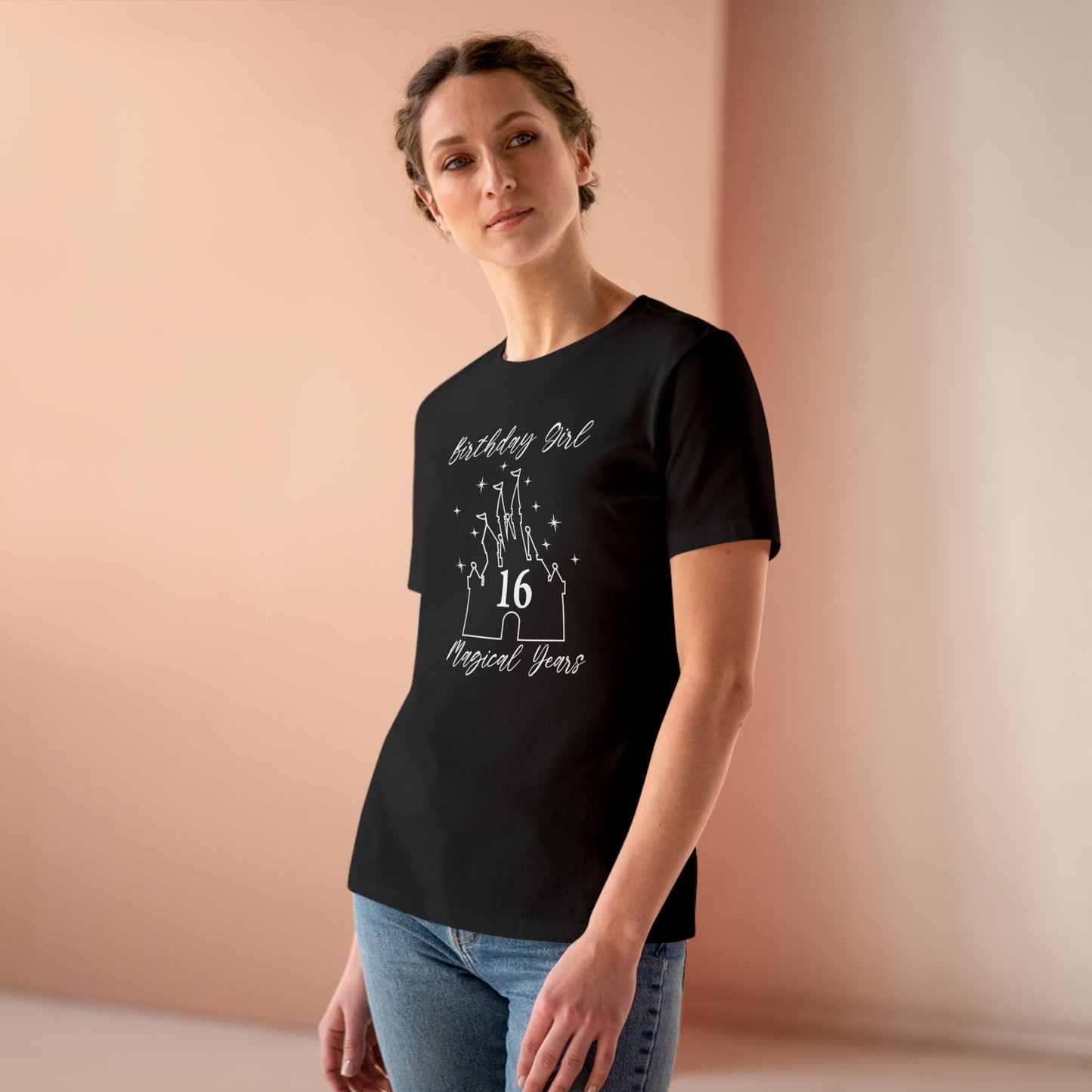 Magical 16th Birthday Girl Tee | Fun Cotton Shirt for Celebrations, Birthday Gift, Party Outfit, Casual Wear, Castle Lover Tee