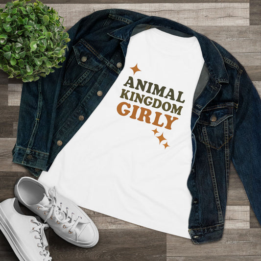 Nature's Girly Women's Cotton Tee, Cute T-Shirt, Nature Lover Shirt, Gift for Wildlife Enthusiasts, Casual Outfit