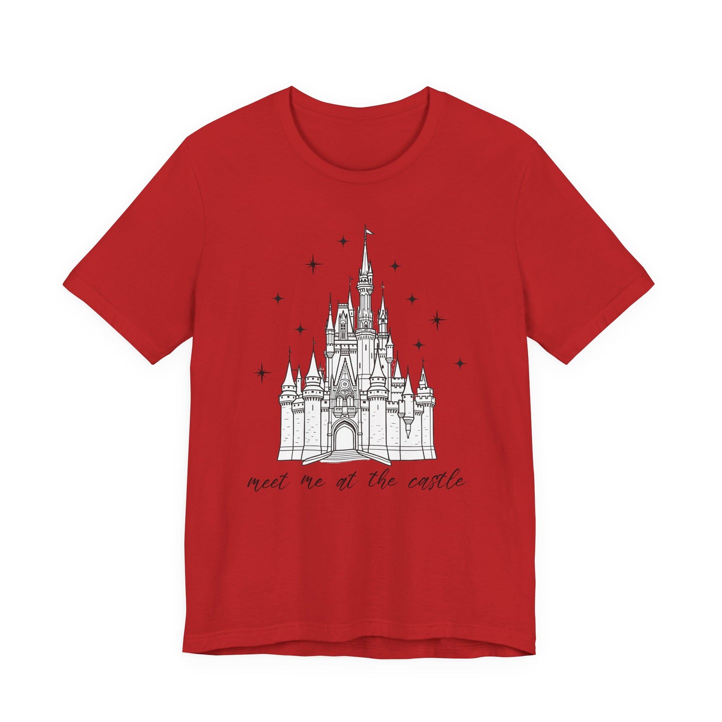 Magical Castle Tee - Meet Me by the Castle Graphic, Unisex Short Sleeve, Ideal for Theme Park Lovers, Gift for Adults, Dreamy Theme