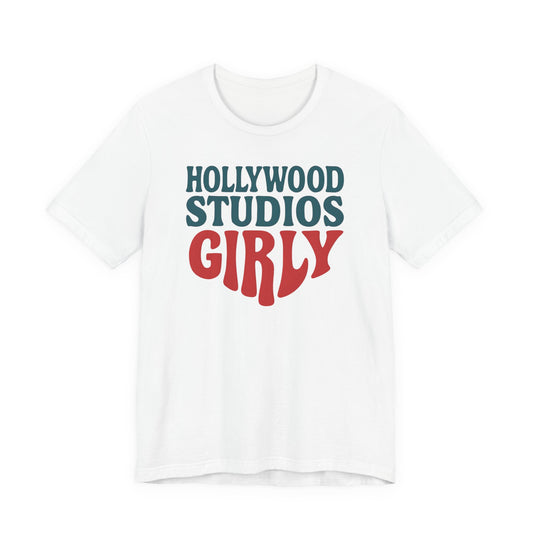Hollywood Girly Unisex Tee, Casual Graphic Tee, Fun Vintage T-Shirt, Perfect Gift for Theme Park Lovers, Summer Wardrobe Essential