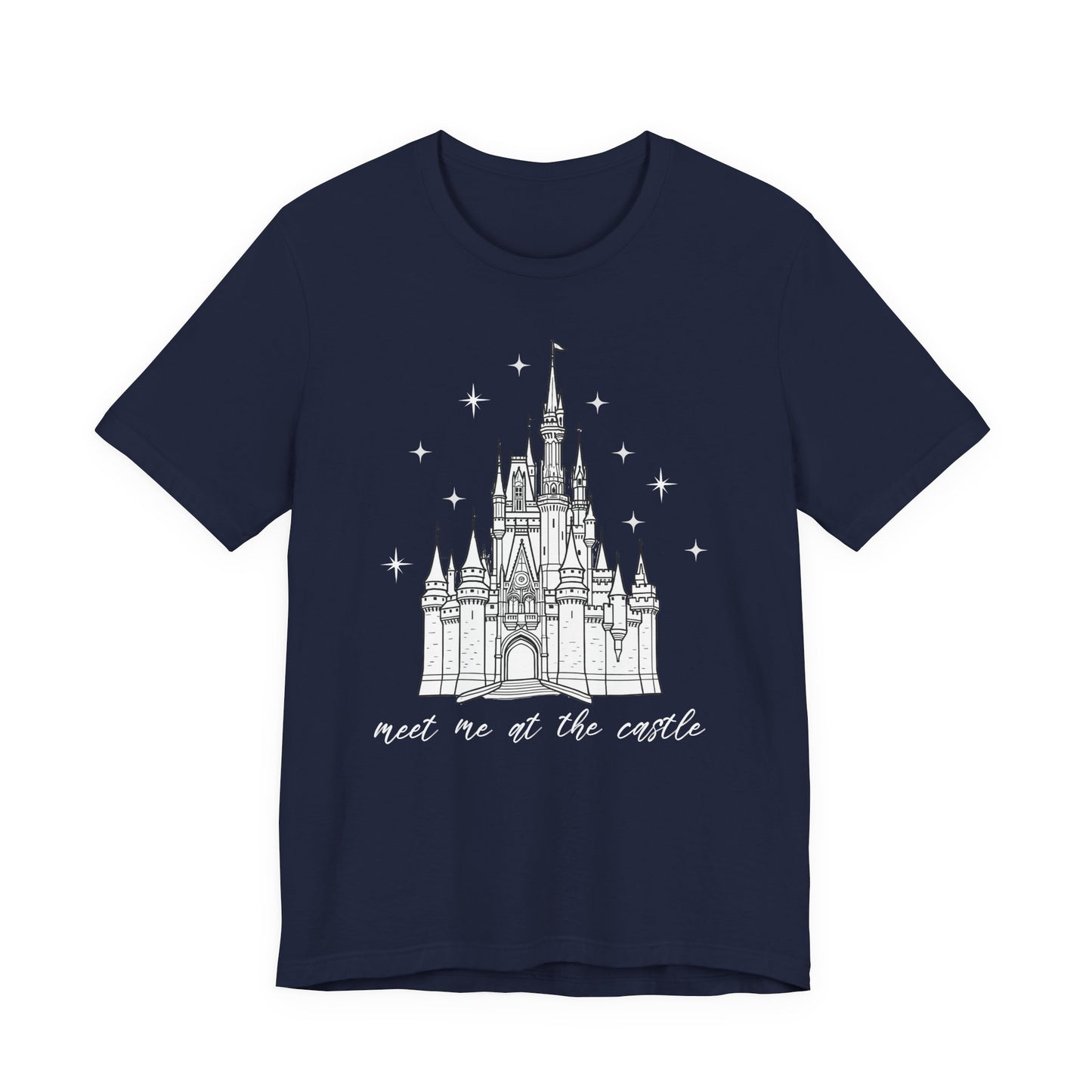Magical Castle Tee - Meet Me by the Castle Graphic, Unisex Short Sleeve, Ideal for Theme Park Lovers, Gift for Adults, Dreamy Theme