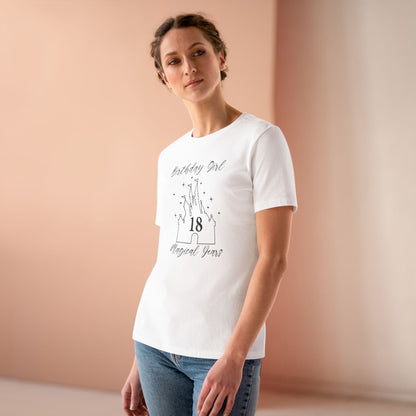 Magical 18th Birthday Girl Tee | Fun Cotton Shirt for Celebrations, Castle Lover Tee, Birthday Gift, Party Outfit, Casual Wear, Gift for Her